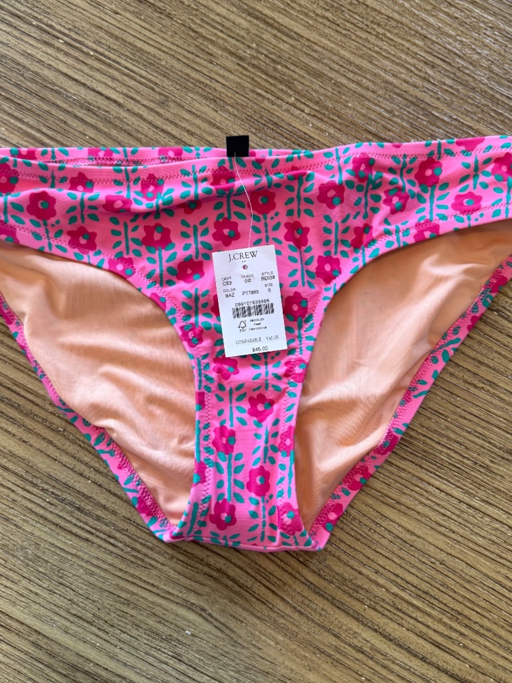 NWT J.‎ Crew Size S Low Rise Swim Bottoms